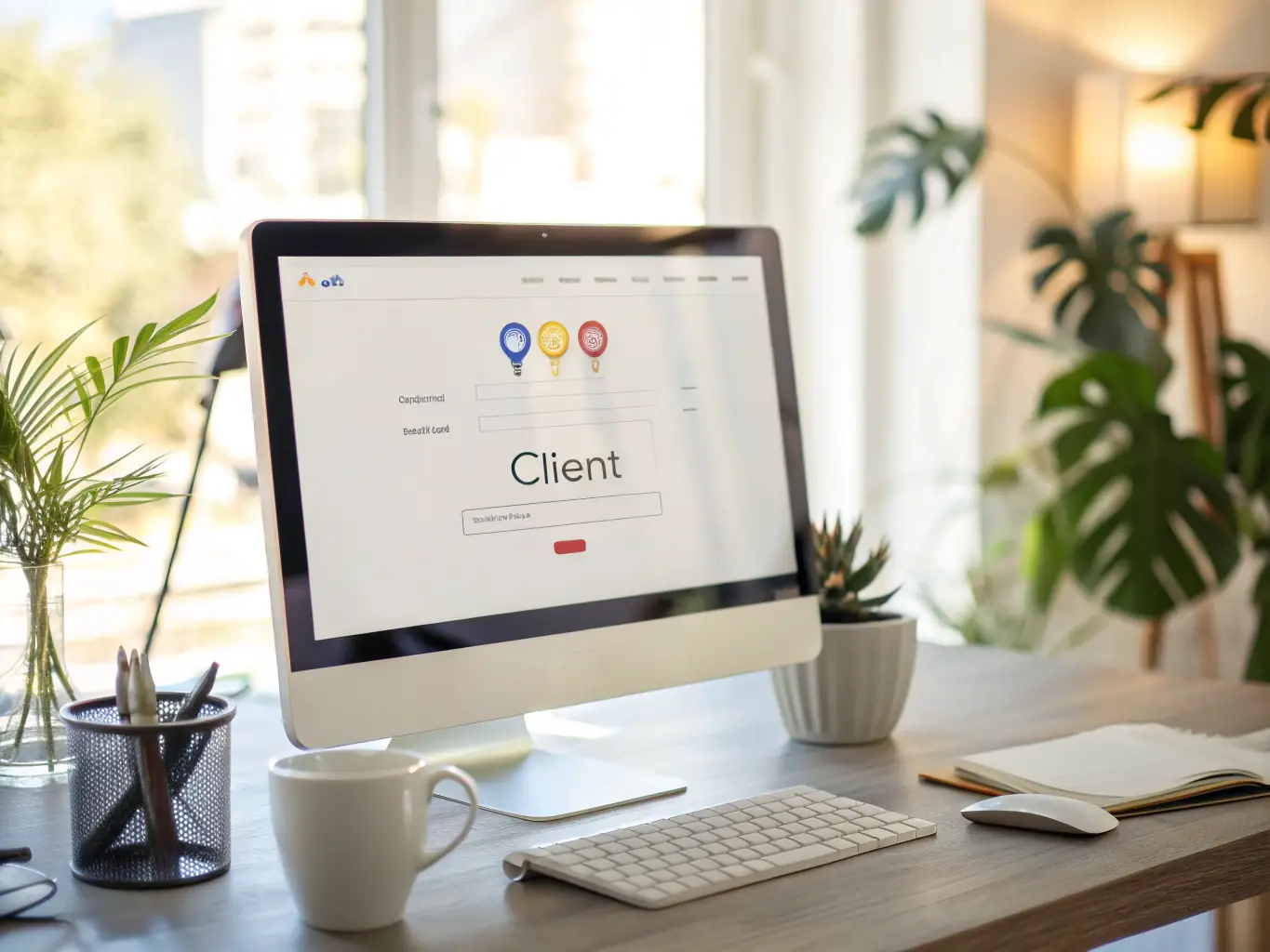 An illustration of a search engine results page with a highlighted local business ranking at the top, symbolizing Elevate Digital's SEO optimization service.