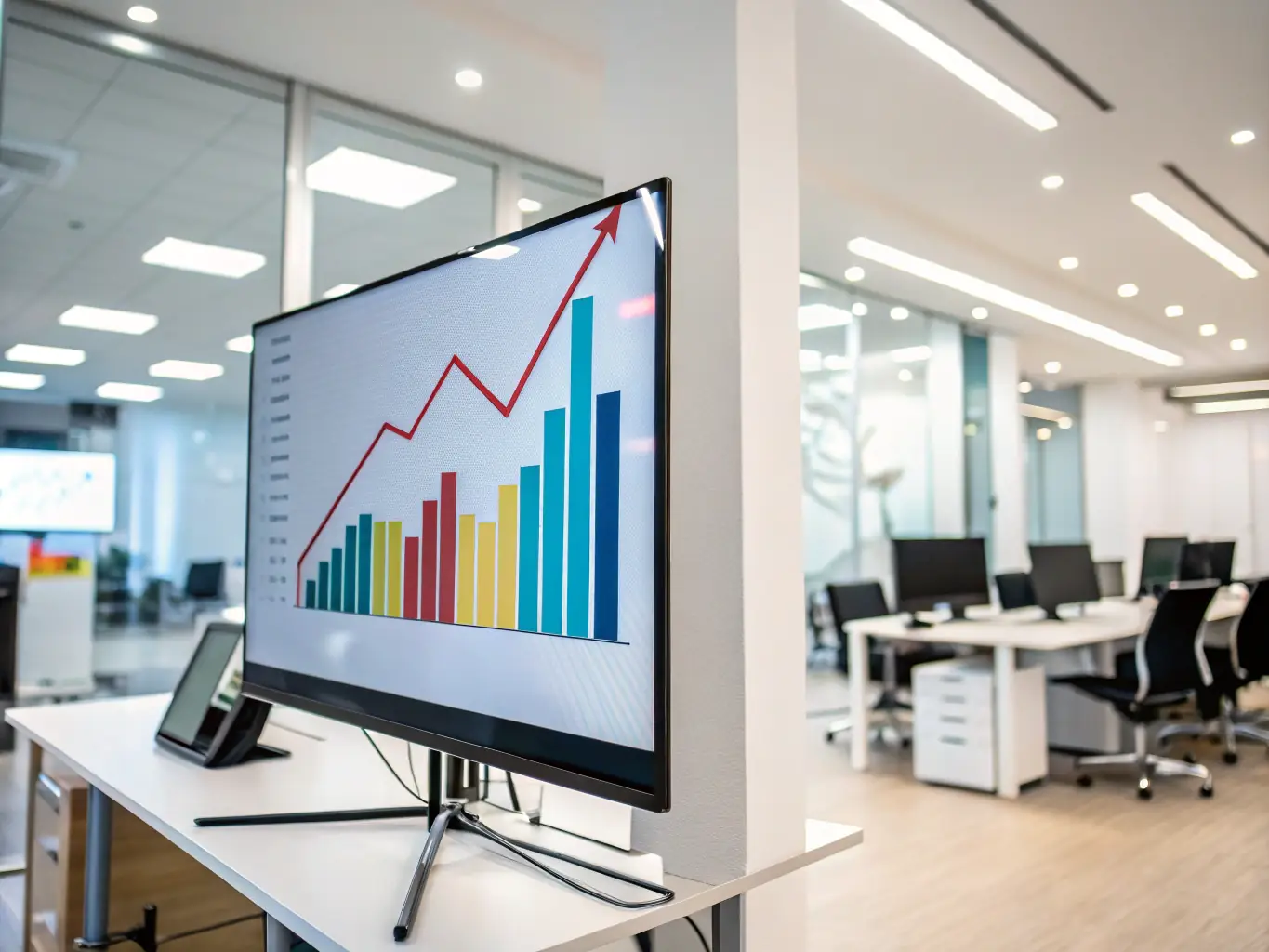 An image showcasing a successful Google Ads campaign, such as a graph illustrating a significant increase in leads or sales, or a collection of positive client testimonials highlighting the agency's ability to deliver measurable results.